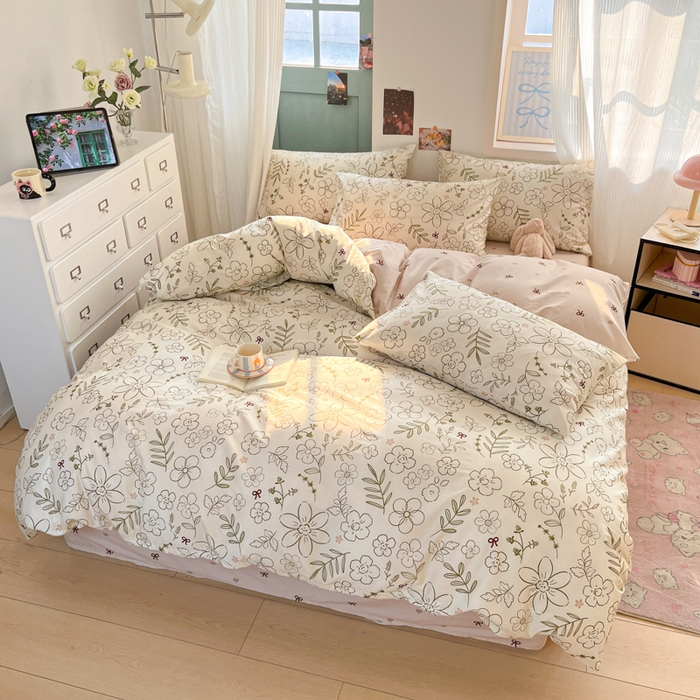 91家纺网 家纺一手货源 找家纺 寻米 2025新款13070全棉纯棉印花单被套 巴洛克暖阳