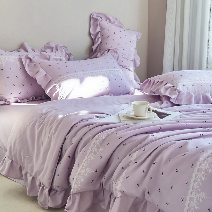 91家纺网 家纺一手货源 找家纺 梦莱斯2025新款针织棉夏被四件套 伊斯坦