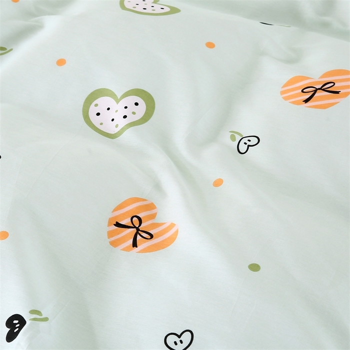 91家纺网 家纺一手货源 找家纺 梦舒羽2025新款全棉小清新印花加厚宿舍床单床裙款四件套 心愿-全棉