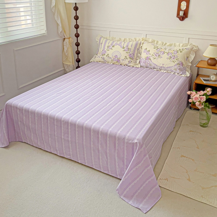 91家纺网 家纺一手货源 找家纺 澳梵家居 2025新款全棉印花韩版花间捕梦四件套 远山花黛