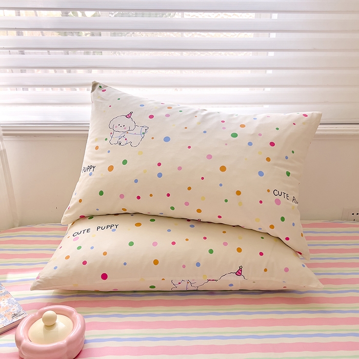 91家纺网 家纺一手货源 找家纺 DoDo 兜兜2025新款40支全棉印花单枕套 趣味小狗-小版