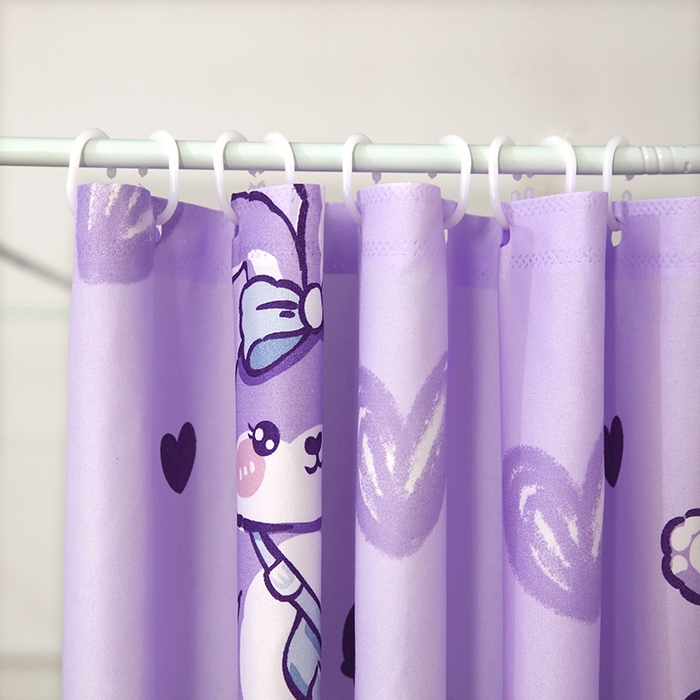 91家纺网 家纺一手货源 找家纺 显高蚊帐 2025新款U型坐床遮光防尘床帘式蚊帐 兔公主