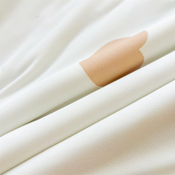 91家纺网 家纺一手货源 找家纺 雯豆2025春夏新款凉感丝夏被空调被子印花A类卡通小清新夏被 冰丝夏被四件套-跳跳熊