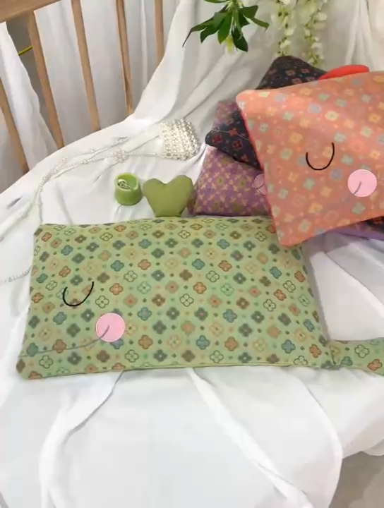 91家纺网 家纺一手货源 找家纺 （总）芯洲 2025新款荞麦双层纱卡通儿童学生枕家用枕头枕芯