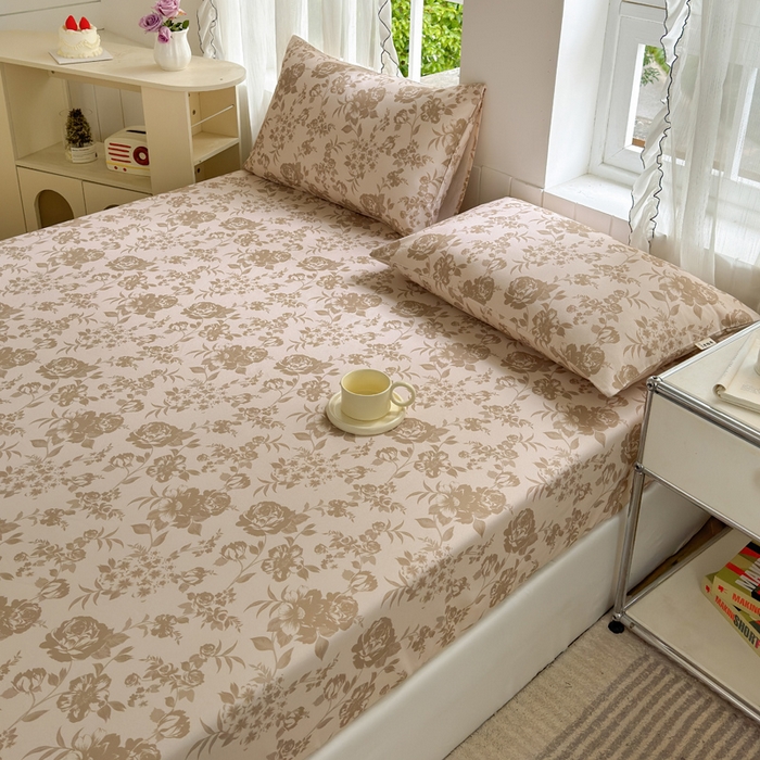 91家纺网 家纺一手货源 找家纺 莱登卡奴 新款A类100%全棉老粗布单品系列 花间萌趣