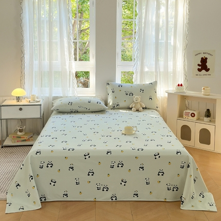 莱登卡奴 新款A类100%全棉老粗布单品系列-床单 花花乐园