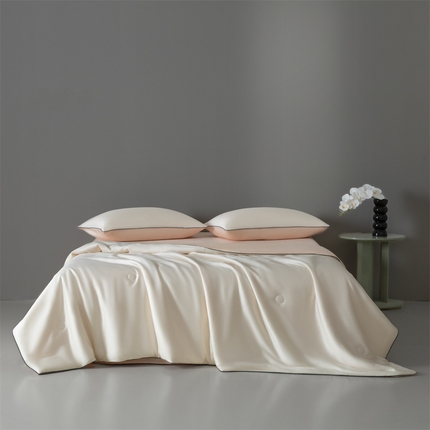 91家纺网 家纺一手货源 找家纺 （总）床绮 2025新款混纺天丝麻绳双拼夏被