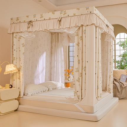 91家纺网 家纺一手货源 找家纺 （总）锦逸家居 2025新款花边防摔坐床蚊帐