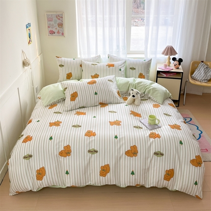 91家纺网 家纺一手货源 找家纺 （总） 本制 2025新款12868全棉印花四件套