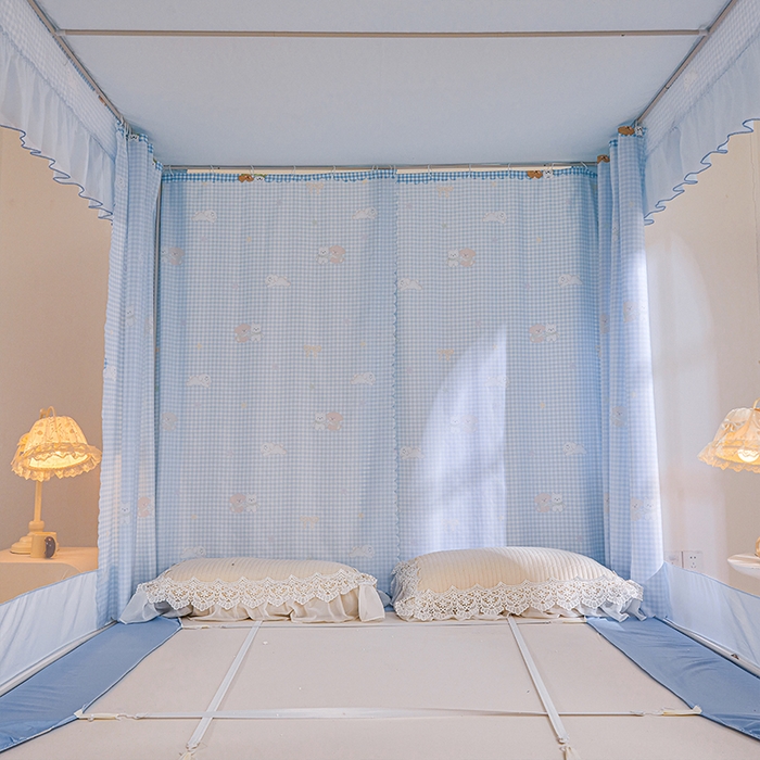 91家纺网 家纺一手货源 找家纺 （总）锦逸家居 2025新款花边防摔坐床蚊帐