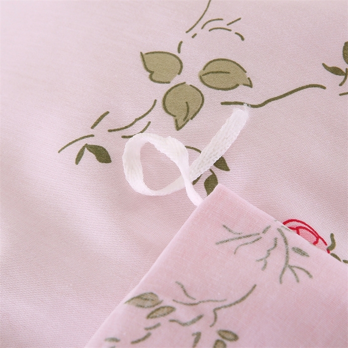 91家纺网 家纺一手货源 找家纺 梦舒羽2025新款全棉小清新印花加厚宿舍床单床裙款四件套 花想容-全棉