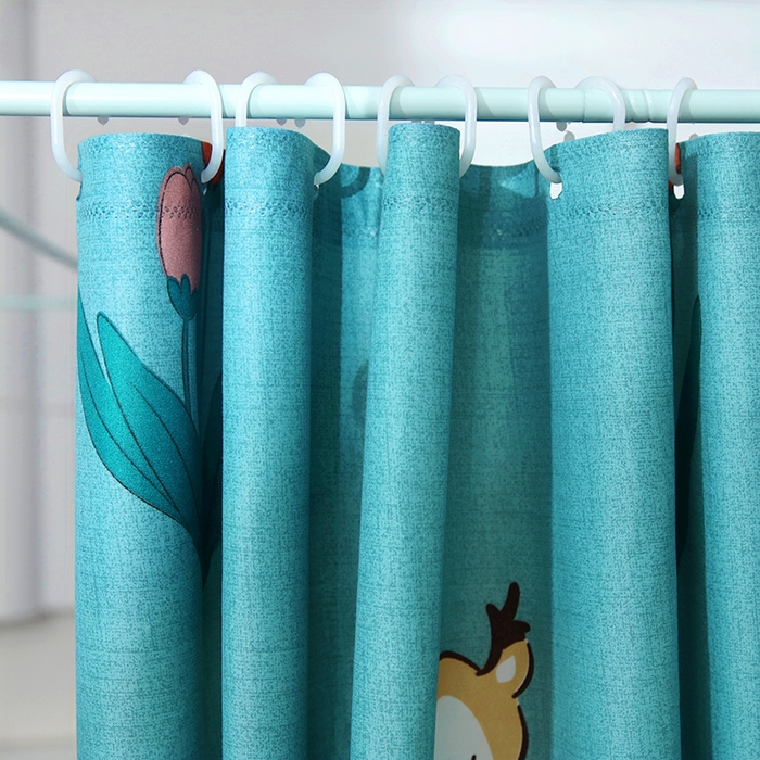 91家纺网 家纺一手货源 找家纺 显高蚊帐 2025新款U型坐床遮光防尘床帘式蚊帐 麋鹿花海