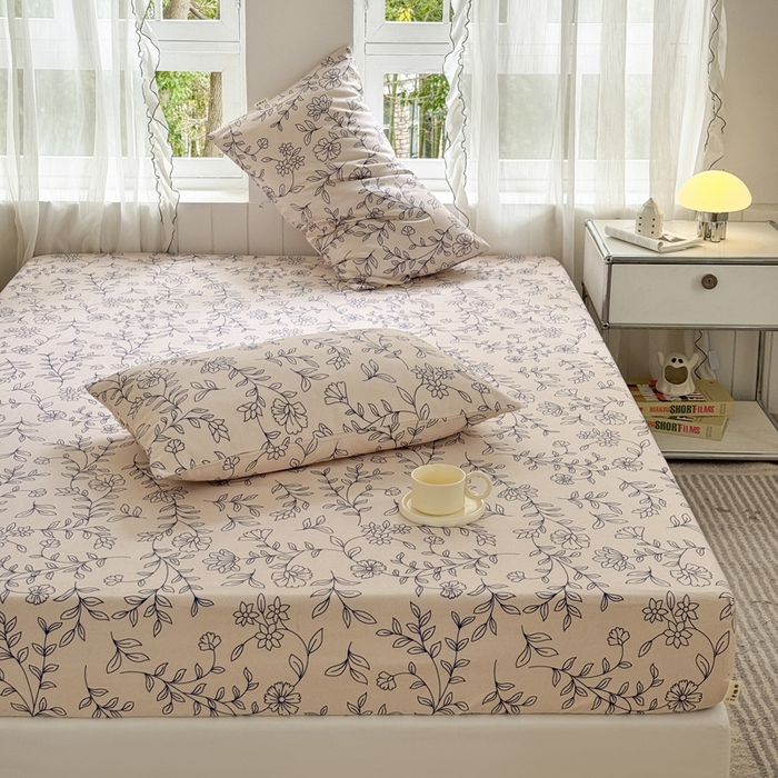 91家纺网 家纺一手货源 找家纺 莱登卡奴 新款A类100%全棉老粗布单品系列 蓝海山居