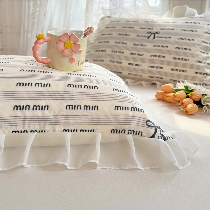 91家纺网 家纺一手货源 找家纺 梦舒羽  2025新款针织棉双层纱花边枕头套双人枕套枕芯套宿舍单人枕头内胆套 花边款-时尚先生