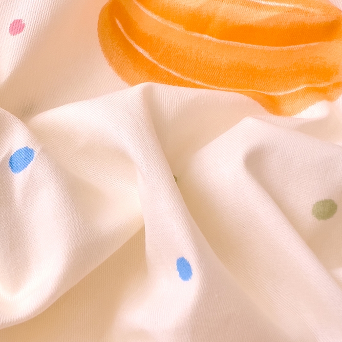 91家纺网 家纺一手货源 找家纺 DoDo 兜兜2026新款40支全棉印花单枕套 波点南瓜-小版