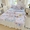 91家纺网 家纺一手货源 找家纺 （总）家贝爱 2025新款泡泡纱水洗棉花边床单/床裙款夏被四件套夏凉被