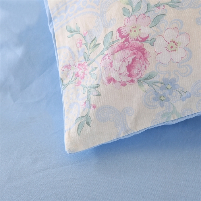 91家纺网 家纺一手货源 找家纺 （总）梦舒羽2025新款全棉小清新印花加厚宿舍床单床裙款四件套