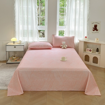 莱登卡奴 新款A类100%全棉老粗布单品系列-床单 织梦时空