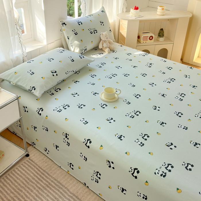 91家纺网 家纺一手货源 找家纺 莱登卡奴 新款A类100%全棉老粗布单品系列-床单 花花乐园