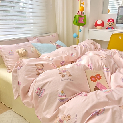 DoDo兜兜2025新款40支13372全棉印花四件套 快乐甜品