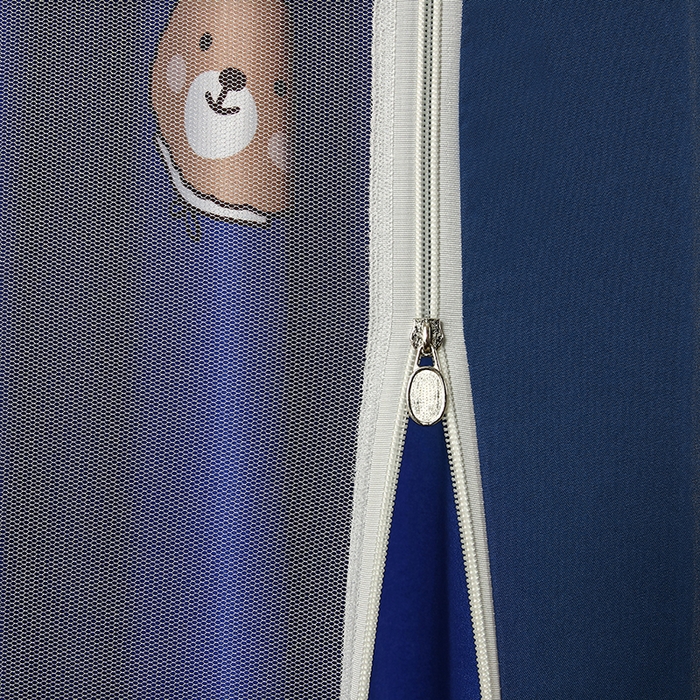 91家纺网 家纺一手货源 找家纺 显高蚊帐 2025新款U型坐床遮光防尘床帘式蚊帐 小熊维尼