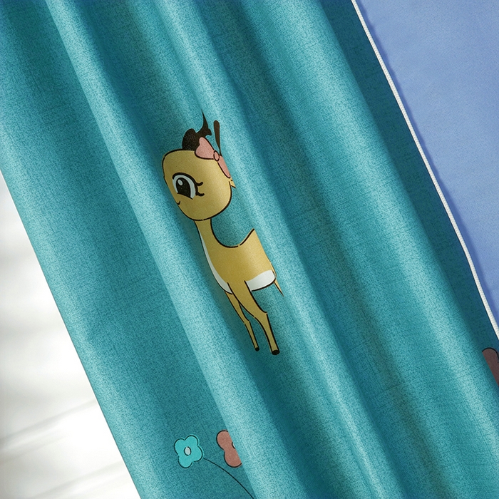 91家纺网 家纺一手货源 找家纺 显高蚊帐 2025新款U型坐床遮光防尘床帘式蚊帐 麋鹿花海