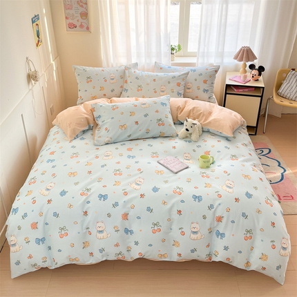 91家纺网 家纺一手货源 找家纺 （总） 本制 2025新款12868全棉印花四件套