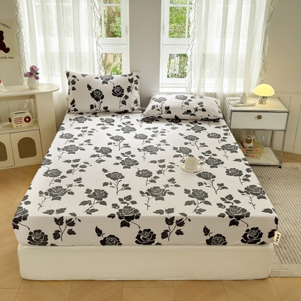 莱登卡奴 新款A类100%全棉老粗布单品系列 玫瑰情缘