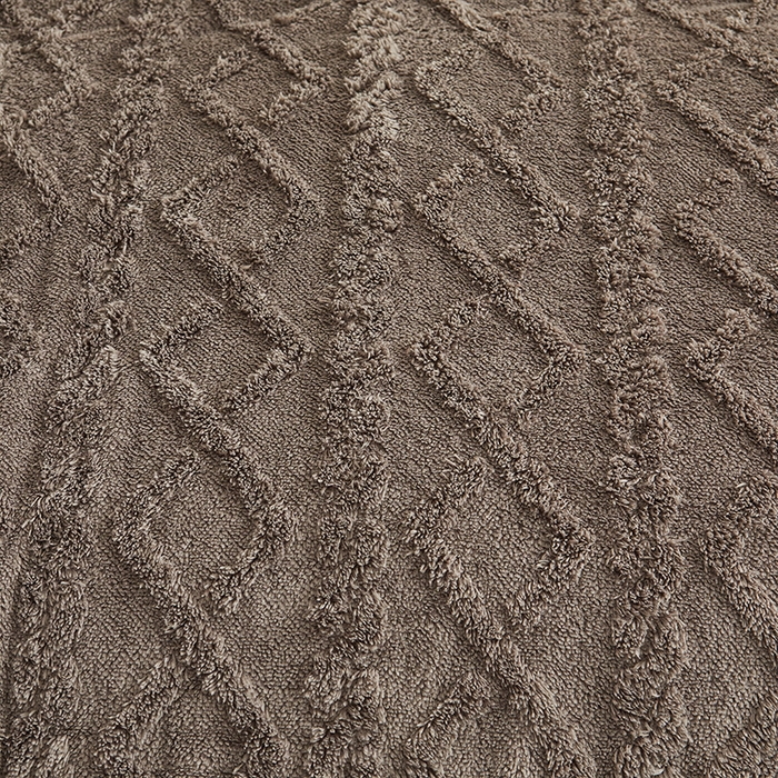 91家纺网 家纺一手货源 找家纺 澳梵家居 2025新款塔芙绒提花毛毯盖毯 深灰-灰