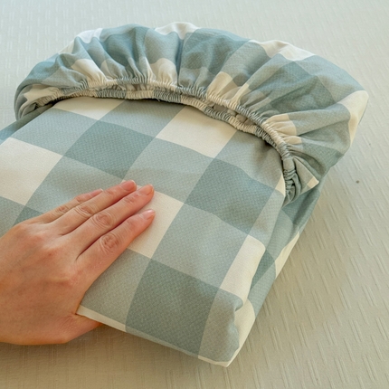 91家纺网 家纺一手货源 找家纺 莱登卡奴 新款A类100%全棉老粗布单品系列 闲暇时光绿