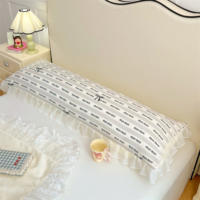 91家纺网 家纺一手货源 找家纺 梦舒羽2025新款针织棉双层纱花边枕头套情侣双人枕套枕芯套枕头内胆套 花边款-时尚先生