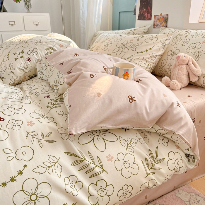 91家纺网 家纺一手货源 找家纺 寻米 2025新款13070全棉纯棉印花单被套 巴洛克暖阳