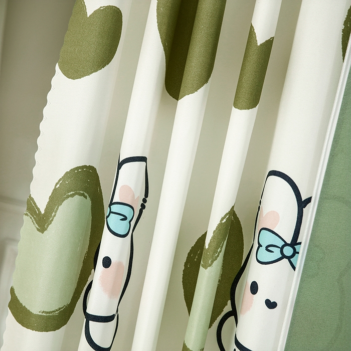 91家纺网 家纺一手货源 找家纺 显高蚊帐 2025新款U型坐床遮光防尘床帘式蚊帐 苹果兔