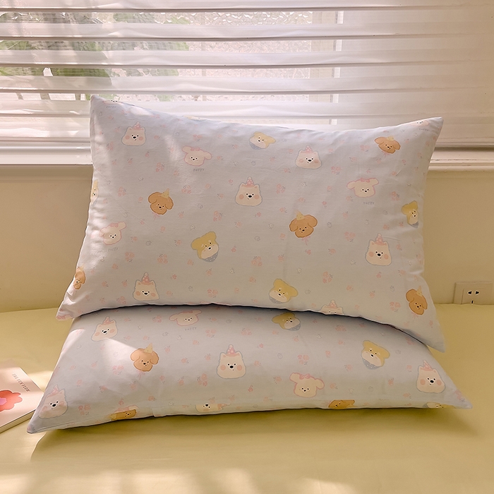 91家纺网 家纺一手货源 找家纺 DoDo 兜兜2026新款40支全棉印花单枕套 奶糖派-小版