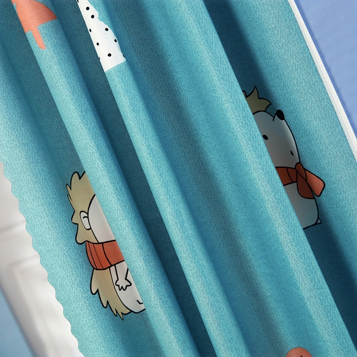 91家纺网 家纺一手货源 找家纺 显高蚊帐 2025新款U型坐床遮光防尘床帘式蚊帐 森林乐园