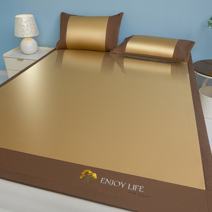 91家纺网 家纺一手货源 找家纺 （总）尚品凤凰 2025新款小米花冰藤凉席