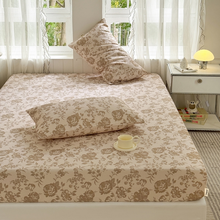 91家纺网 家纺一手货源 找家纺 莱登卡奴 新款A类100%全棉老粗布单品系列 花间萌趣