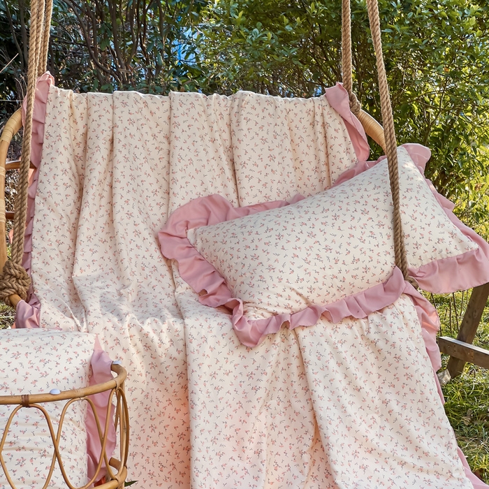 91家纺网 家纺一手货源 找家纺 梦莱斯2025新款针织棉夏被四件套 富贵人生