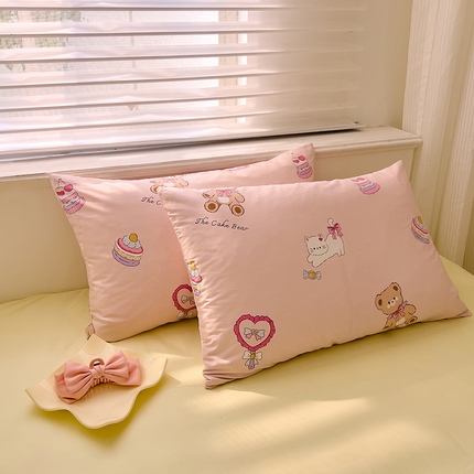 DoDo 兜兜2025新款40支全棉印花单枕套 快乐甜品-小版