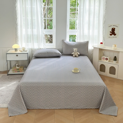 莱登卡奴 新款A类100%全棉老粗布单品系列-床单 幽谷忘川