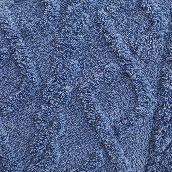 91家纺网 家纺一手货源 找家纺 澳梵家居 2025新款塔芙绒提花毛毯盖毯 雾霾蓝-灰