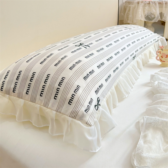 91家纺网 家纺一手货源 找家纺 梦舒羽2025新款针织棉双层纱花边枕头套情侣双人枕套枕芯套枕头内胆套 花边款-时尚先生