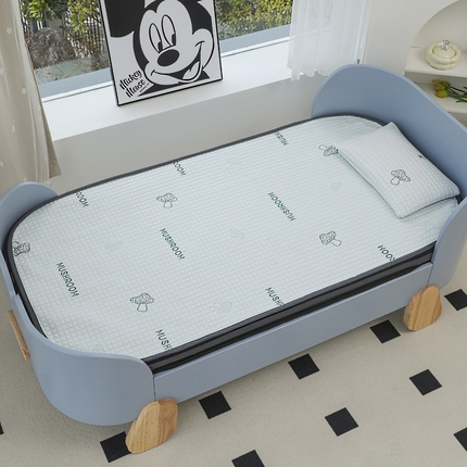 宅部落 2025新款A类PE凉感儿童抗菌凉席 pe凉感儿童抗菌席-小蘑菇