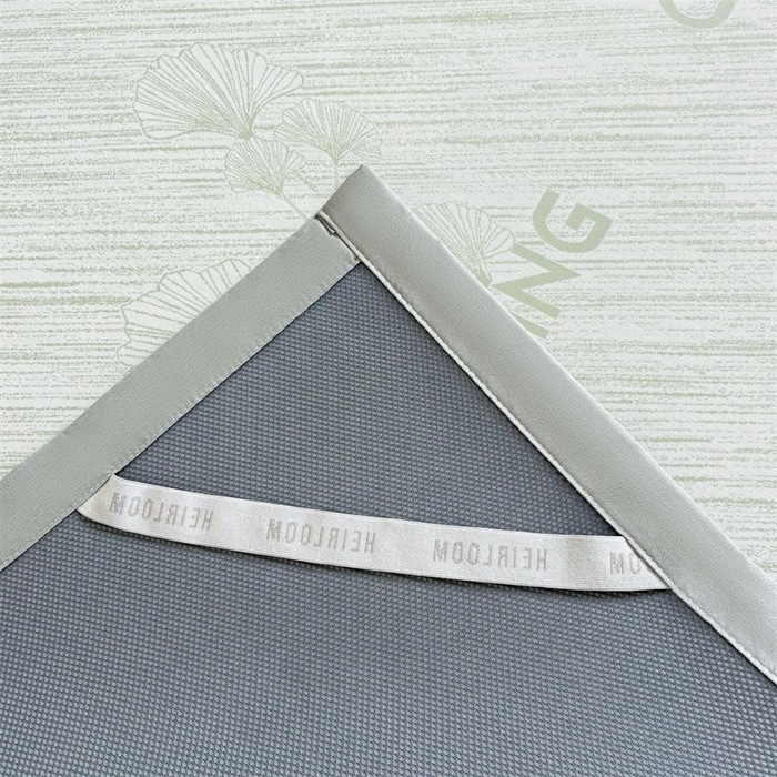 91家纺网 家纺一手货源 找家纺 雯豆2025中分子PE凉感冰丝凉席三件套平铺绑带款席子 银杏叶PE席-绿-1