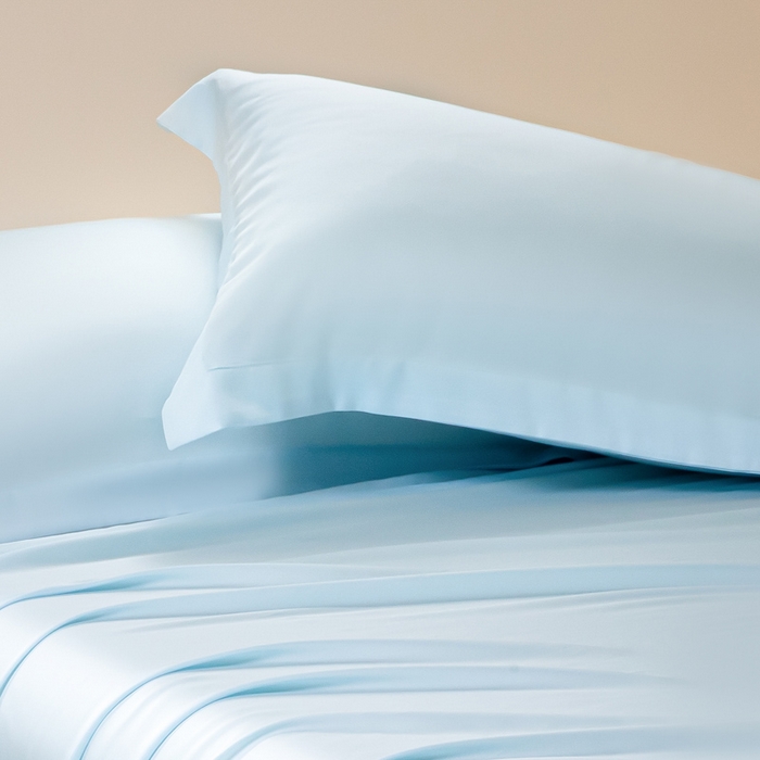 91家纺网 家纺一手货源 找家纺 涵宸家纺  2025新款天丝-天丝棉-纯色单枕套-场景2 枕套-海天兰