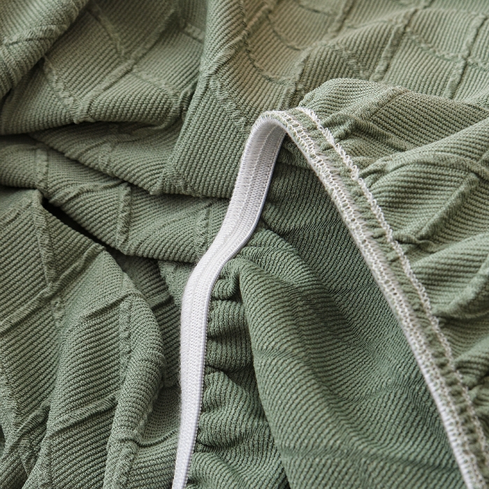 91家纺网 家纺一手货源 找家纺 2025新款菱形格大号老虎椅套 果绿