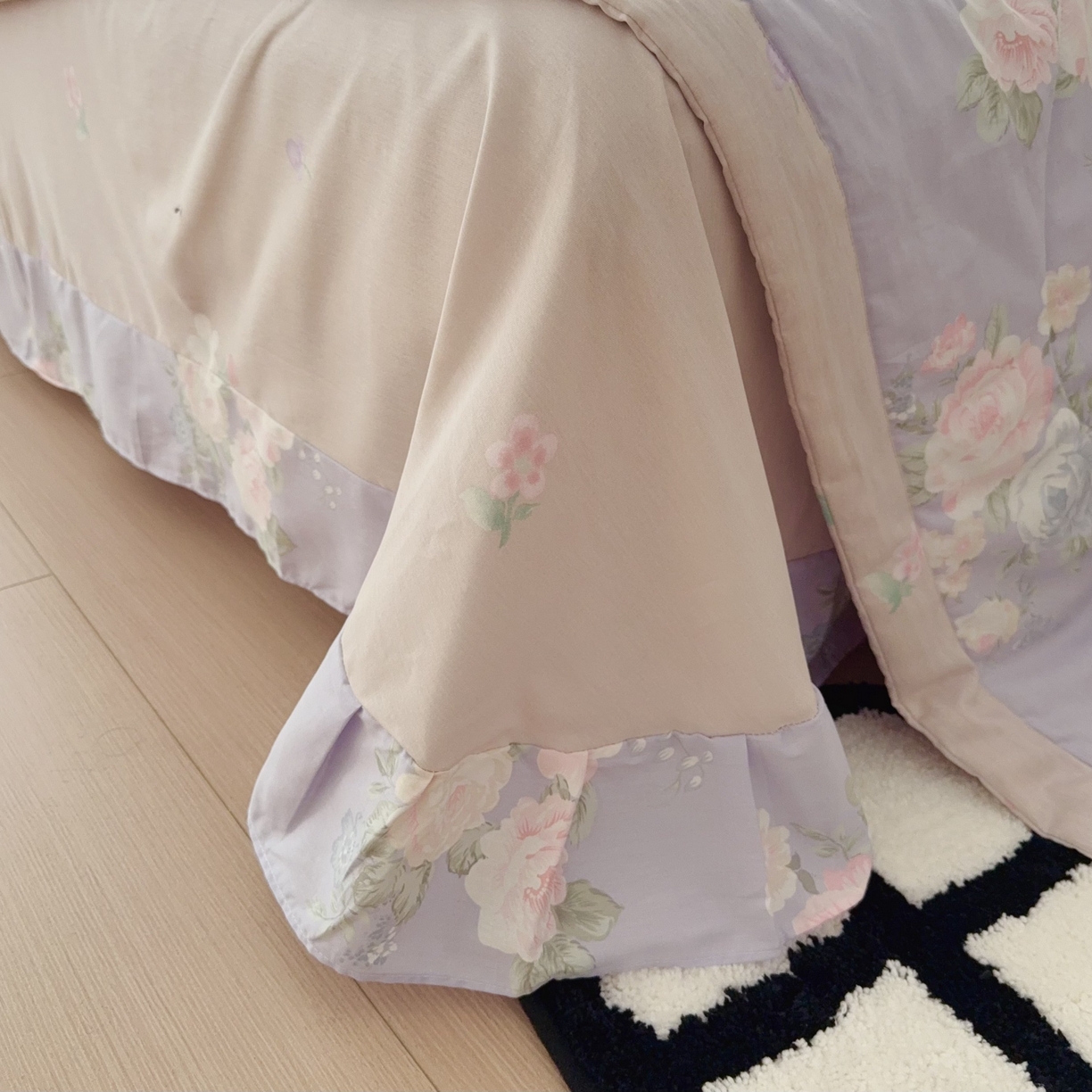 91家纺网 家纺一手货源 找家纺 于果 2025新款全棉纯棉夏被夏凉被空调被四件套 梦柔