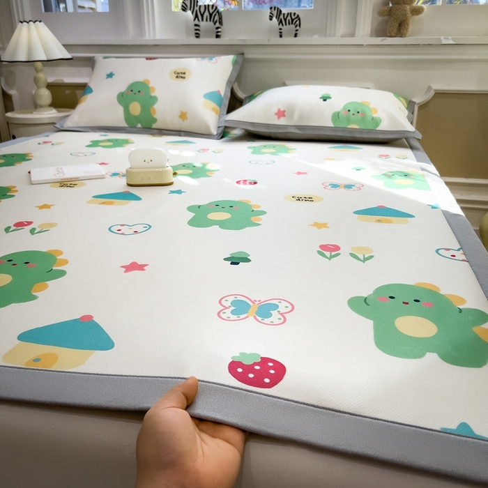 91家纺网 家纺一手货源 找家纺 （总）五月家纺 2025新款卡通冰丝印花凉席