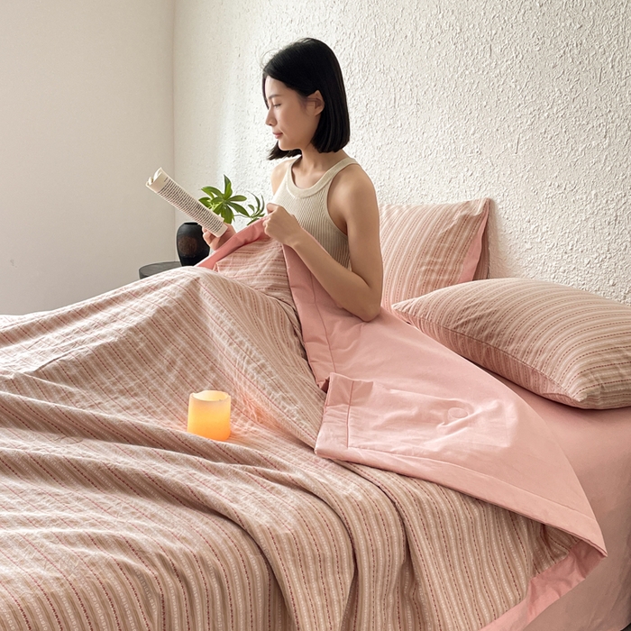 91家纺网 家纺一手货源 找家纺 （总）吾诺 2025 全棉色织提花水洗棉大豆夏被子被芯全棉夏被四件套夏凉被空调被