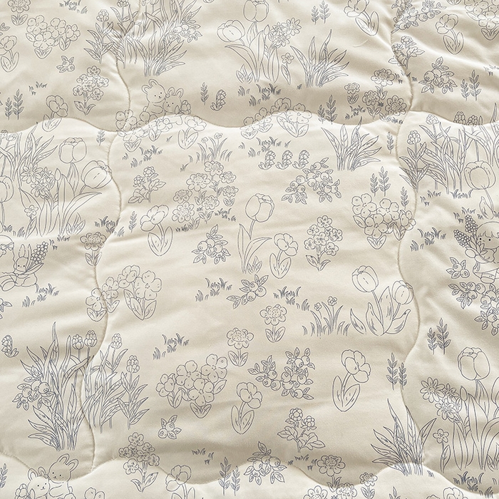 91家纺网 家纺一手货源 找家纺 易博 2025新款100% 棉花小清新双层纱新疆棉夏被夏凉被空调被棉花被（带买家秀） 爱丽丝